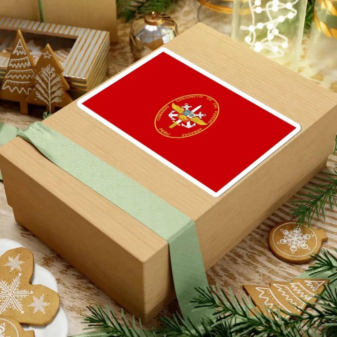 Flag of the Joint Command of the Armed Forces of Peru (Peru) STICKER Vinyl Kiss-Cut Decal - The Sticker Space