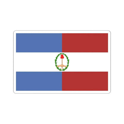 Flag of the Jordanist rebellion 1870s (Argentina) STICKER Vinyl Kiss-Cut Decal 6 Inch White - The Sticker Space