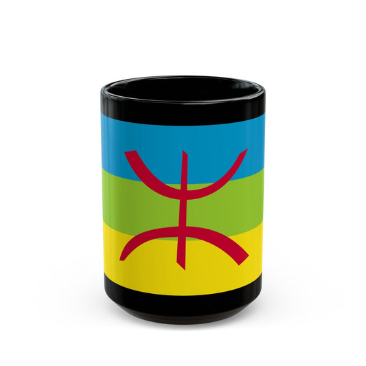 Flag of The Kabyle people Berber flag - Black Coffee Mug-15oz-The Sticker Space