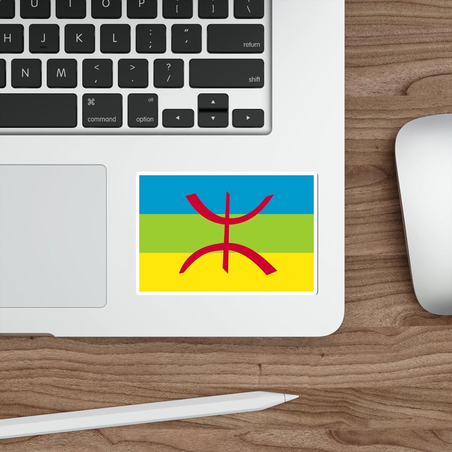 Flag of The Kabyle People Berber Flag STICKER Vinyl Die-Cut Decal-The Sticker Space