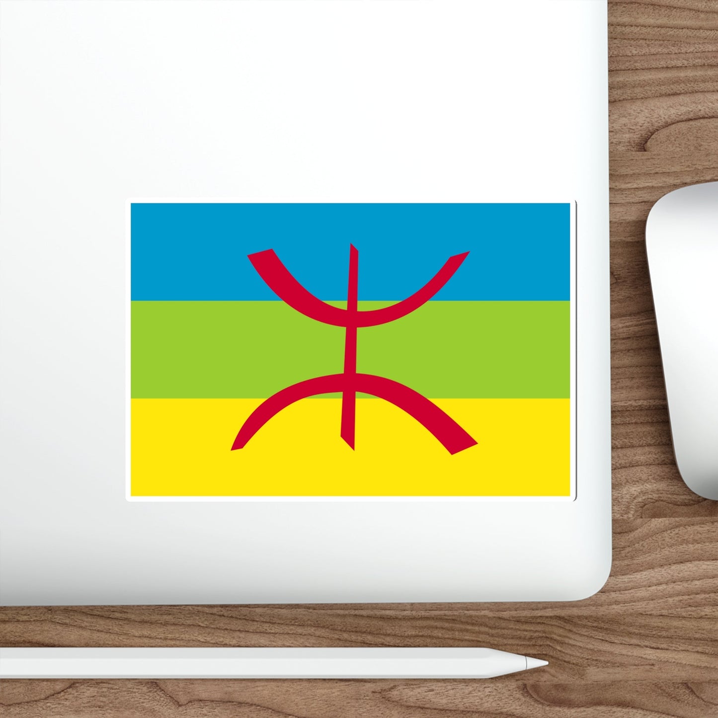 Flag of The Kabyle People Berber Flag STICKER Vinyl Die-Cut Decal-The Sticker Space