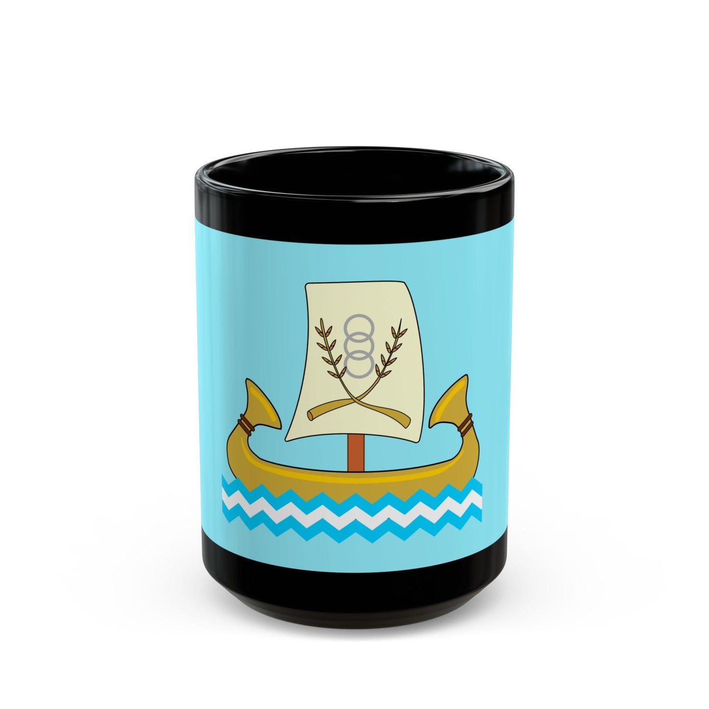 Flag of the Kafr el Sheikh Governorate Egypt - Black Coffee Mug-15oz-The Sticker Space