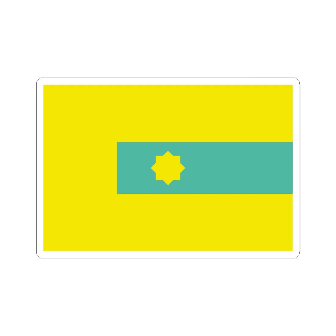 Flag of the Kampar Regency (Indonesia) STICKER Vinyl Kiss-Cut Decal 6 Inch White - The Sticker Space