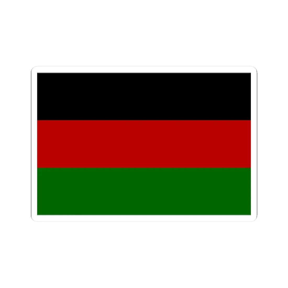 Flag of the Kenya African Union (Kenya) STICKER Vinyl Kiss-Cut Decal 2 Inch White - The Sticker Space