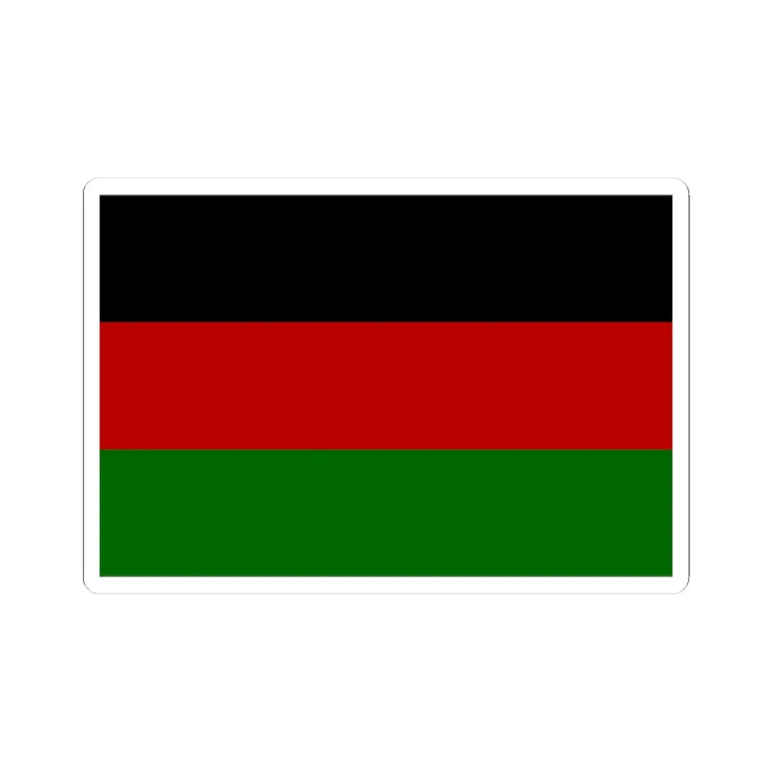 Flag of the Kenya African Union (Kenya) STICKER Vinyl Kiss-Cut Decal 3 Inch White - The Sticker Space