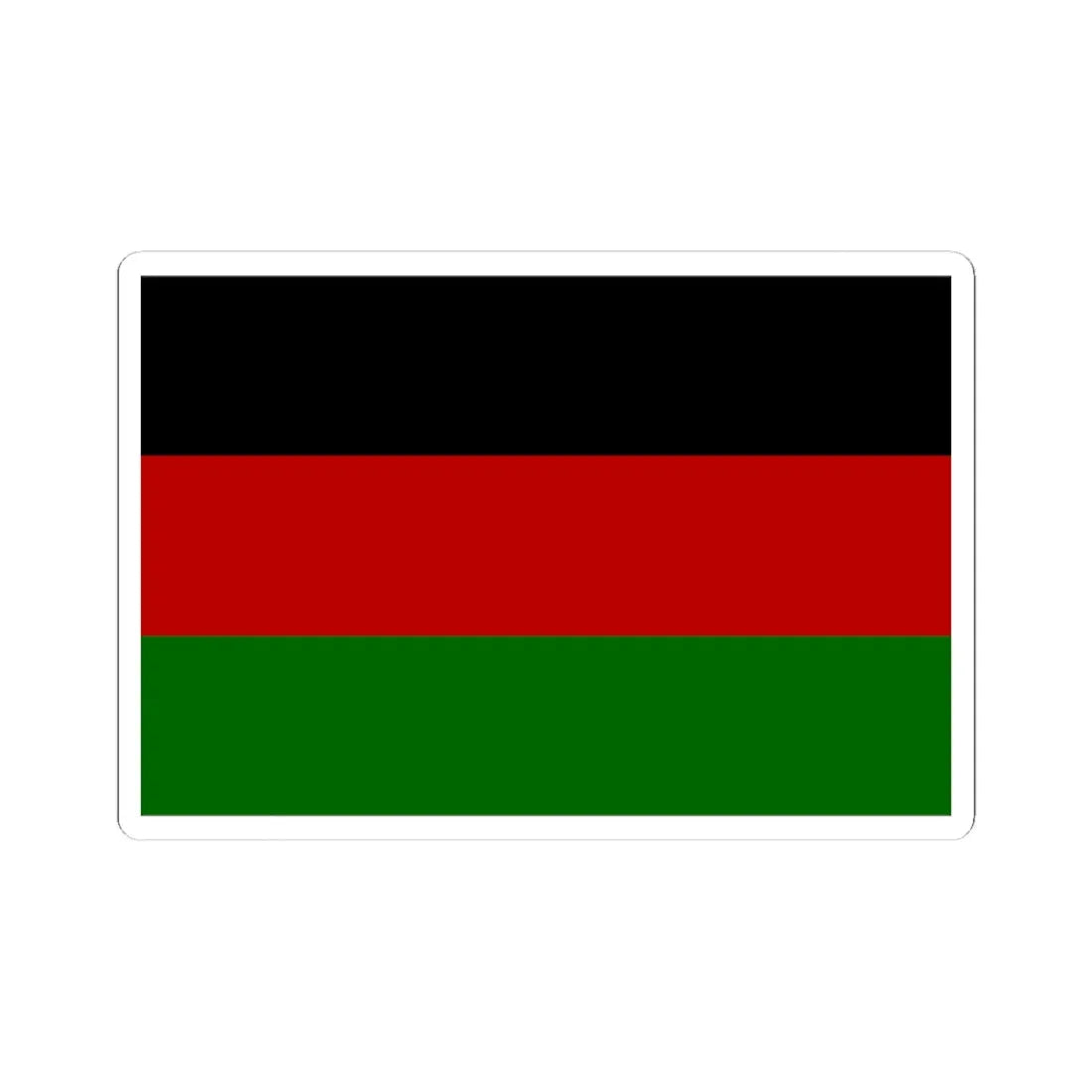 Flag of the Kenya African Union (Kenya) STICKER Vinyl Kiss-Cut Decal 4 Inch White - The Sticker Space