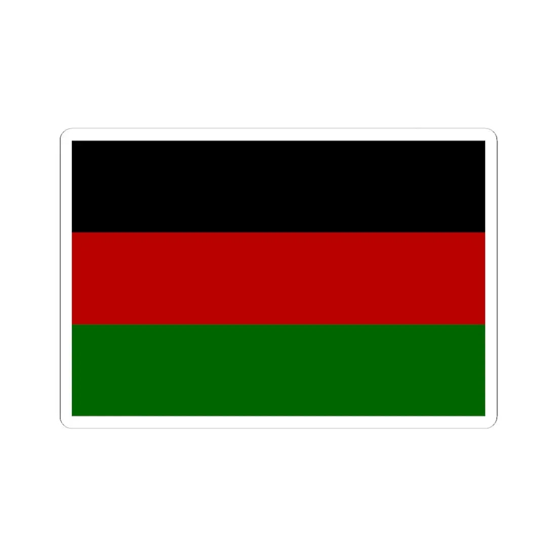 Flag of the Kenya African Union (Kenya) STICKER Vinyl Kiss-Cut Decal 6 Inch White - The Sticker Space