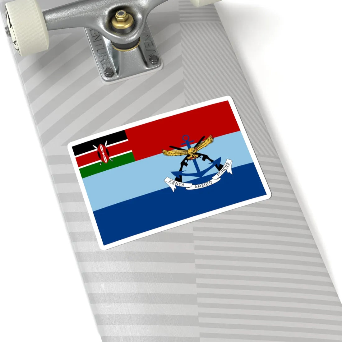 Flag of the Kenya Defence Forces (Kenya) STICKER Vinyl Kiss-Cut Decal - The Sticker Space