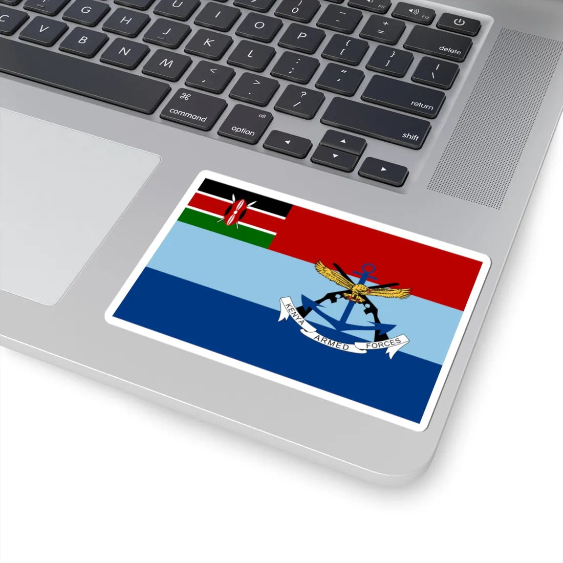 Flag of the Kenya Defence Forces (Kenya) STICKER Vinyl Kiss-Cut Decal - The Sticker Space