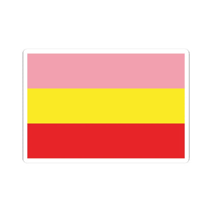 Flag of the Khairagarh Princely State No Coat of Arms (India) STICKER Vinyl Kiss-Cut Decal 3 Inch White - The Sticker Space