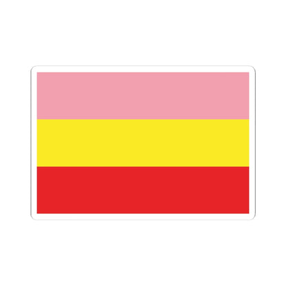 Flag of the Khairagarh Princely State No Coat of Arms (India) STICKER Vinyl Kiss-Cut Decal 4 Inch White - The Sticker Space