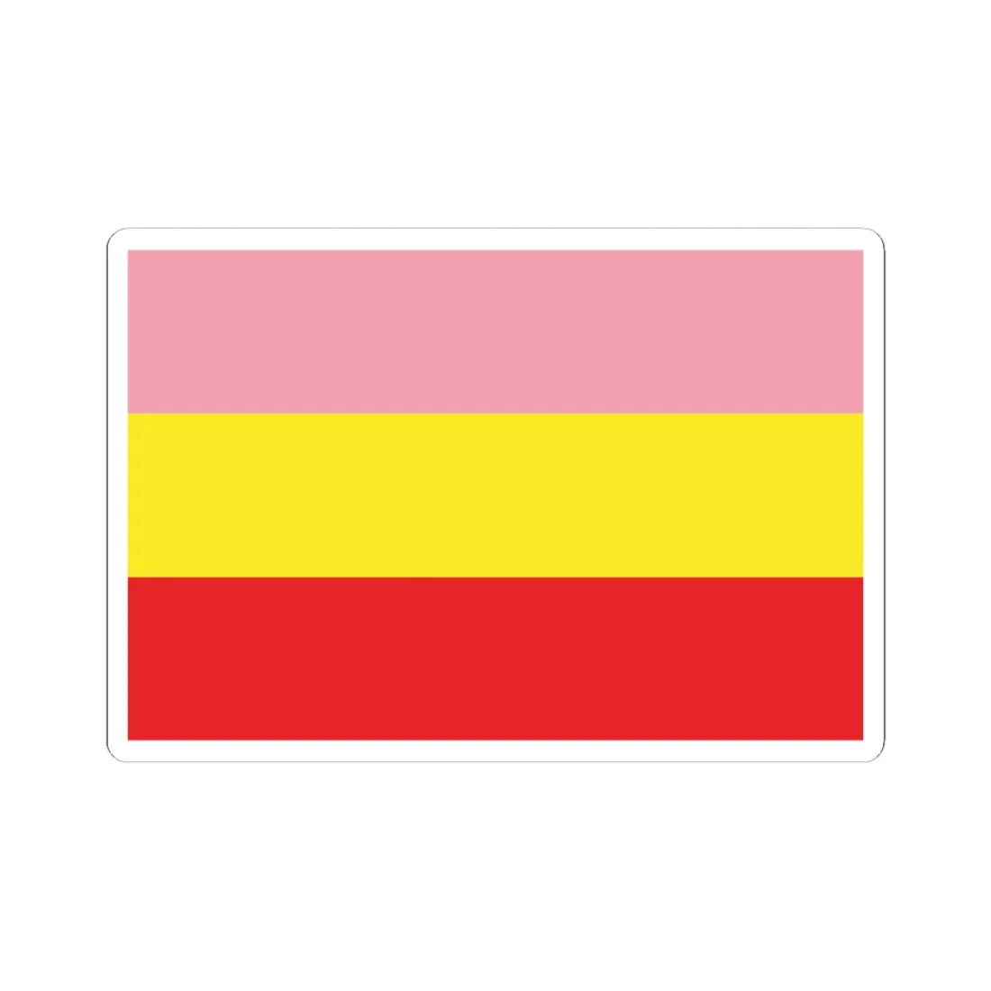 Flag of the Khairagarh Princely State No Coat of Arms (India) STICKER Vinyl Kiss-Cut Decal 6 Inch White - The Sticker Space