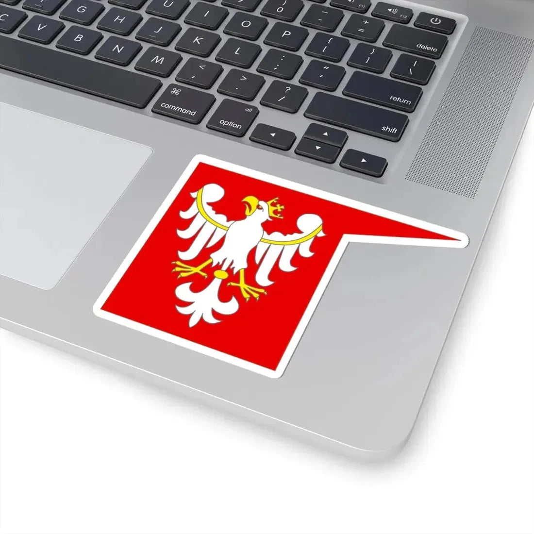 Flag of the Kingdom of Poland (Poland) STICKER Vinyl Kiss-Cut Decal - The Sticker Space