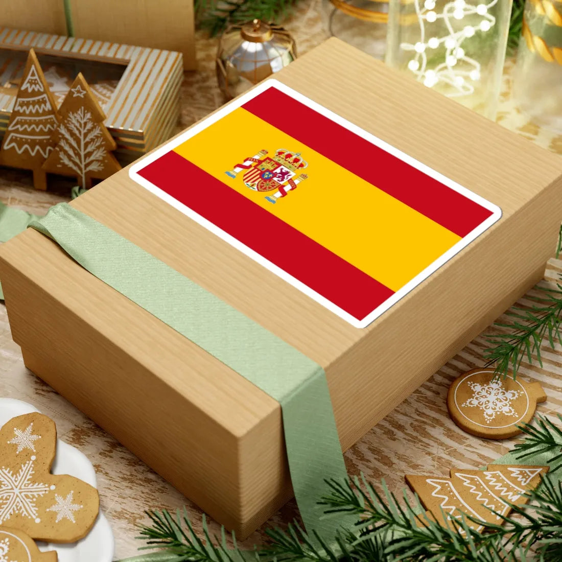 Flag of the Kingdom of Spain Correct Heraldic Coat of Arms (Spain) STICKER Vinyl Kiss-Cut Decal - The Sticker Space