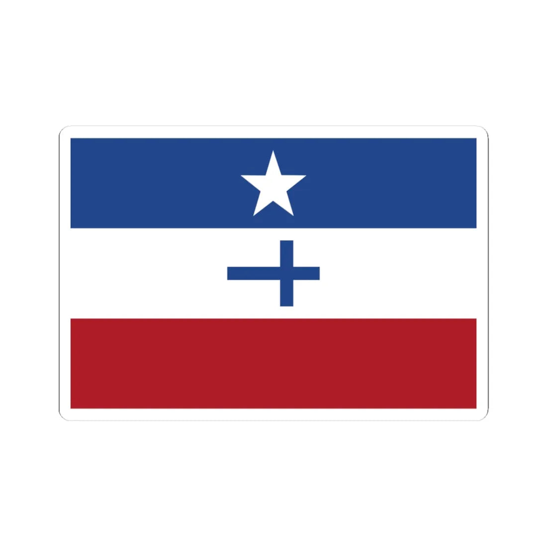 Flag of the Koreri movement (Indonesia) STICKER Vinyl Kiss-Cut Decal 3 Inch White - The Sticker Space