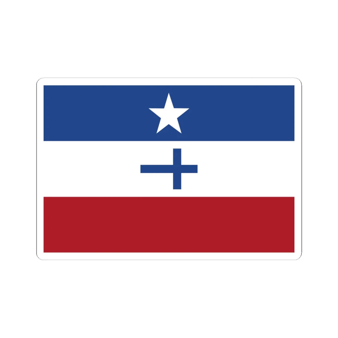 Flag of the Koreri movement (Indonesia) STICKER Vinyl Kiss-Cut Decal 6 Inch White - The Sticker Space