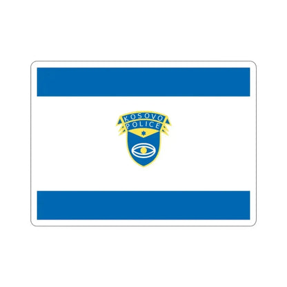 Flag of the Kosovo Police Service STICKER Vinyl Die-Cut Decal 2 Inch - The Sticker Space