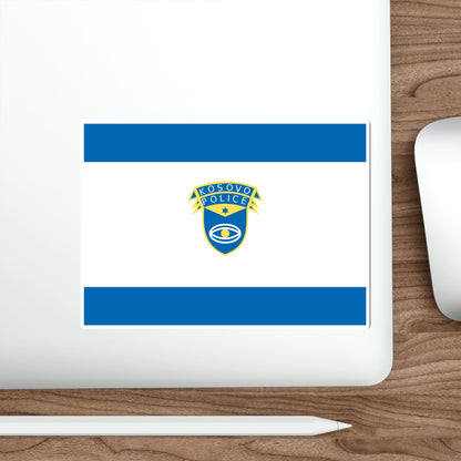 Flag of the Kosovo Police Service STICKER Vinyl Die-Cut Decal-The Sticker Space