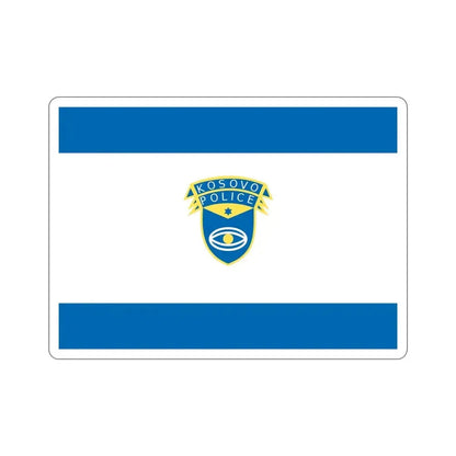 Flag of the Kosovo Police Service STICKER Vinyl Die-Cut Decal 5 Inch - The Sticker Space
