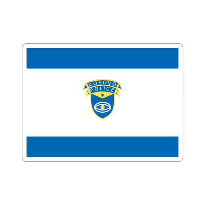 Flag of the Kosovo Police Service STICKER Vinyl Die-Cut Decal-6 Inch-The Sticker Space