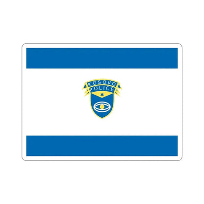 Flag of the Kosovo Police Service STICKER Vinyl Die-Cut Decal - The Sticker Space