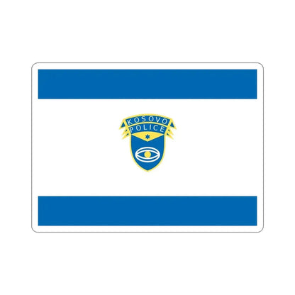 Flag of the Kosovo Police Service STICKER Vinyl Die-Cut Decal - The Sticker Space