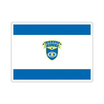 Flag of the Kosovo Police Service STICKER Vinyl Die-Cut Decal - The Sticker Space