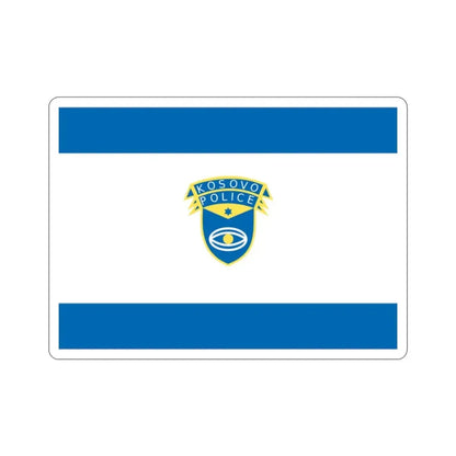 Flag of the Kosovo Police Service STICKER Vinyl Die-Cut Decal - The Sticker Space