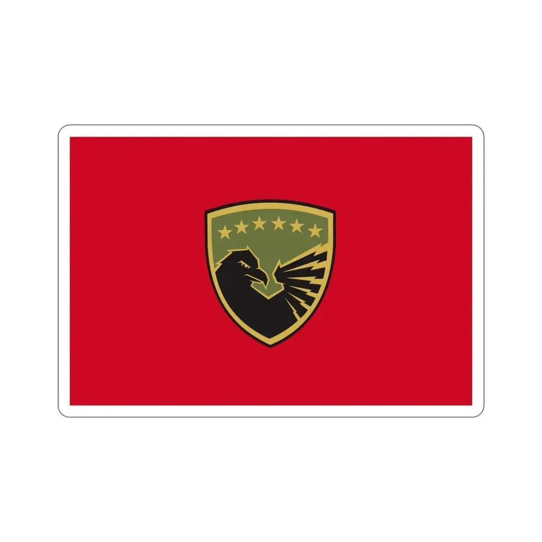 Flag of the Kosovo Security Force STICKER Vinyl Die-Cut Decal 6 Inch - The Sticker Space