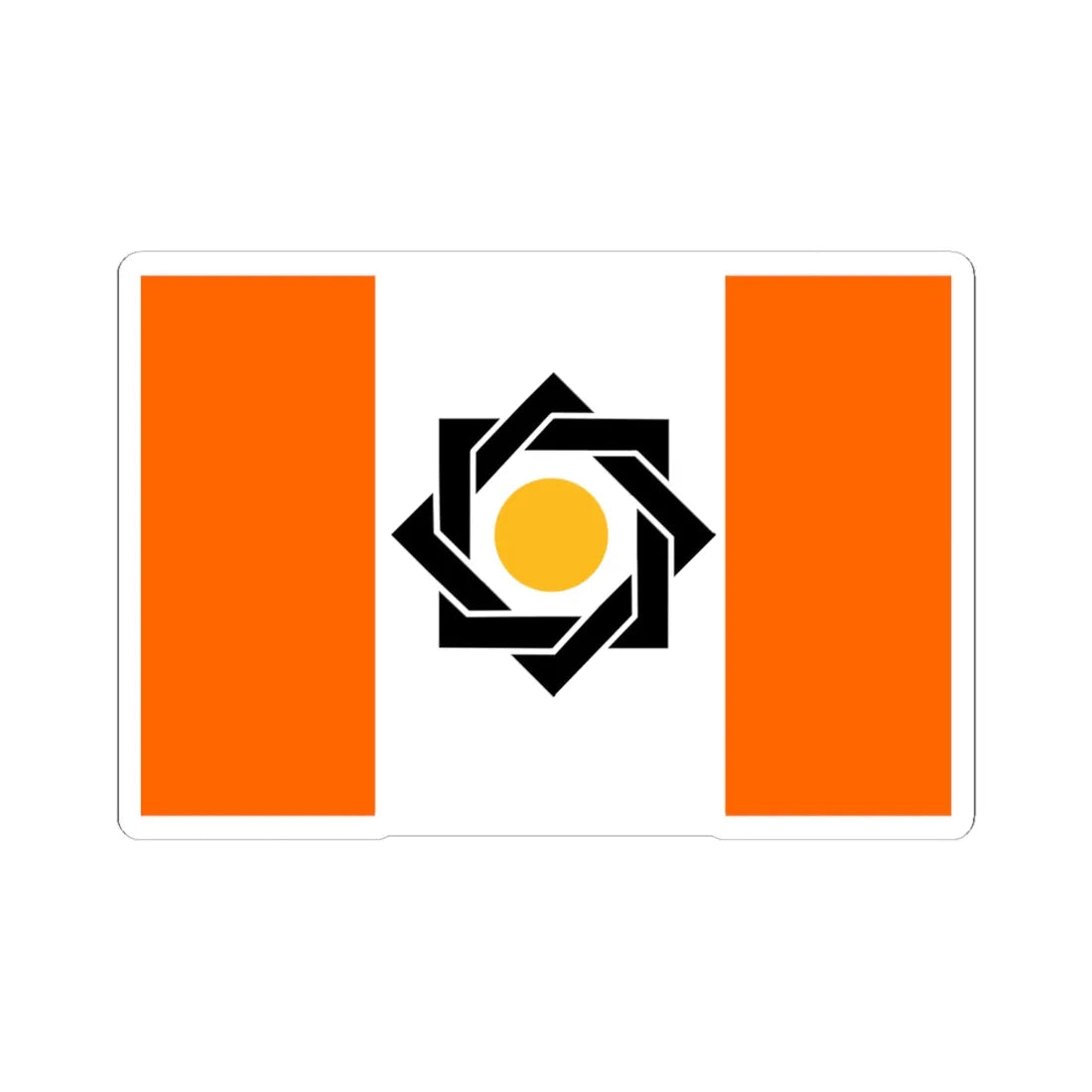 Flag of the Kurdistan Freedom Party Iran (Iran) STICKER Vinyl Kiss-Cut Decal 6 Inch White - The Sticker Space