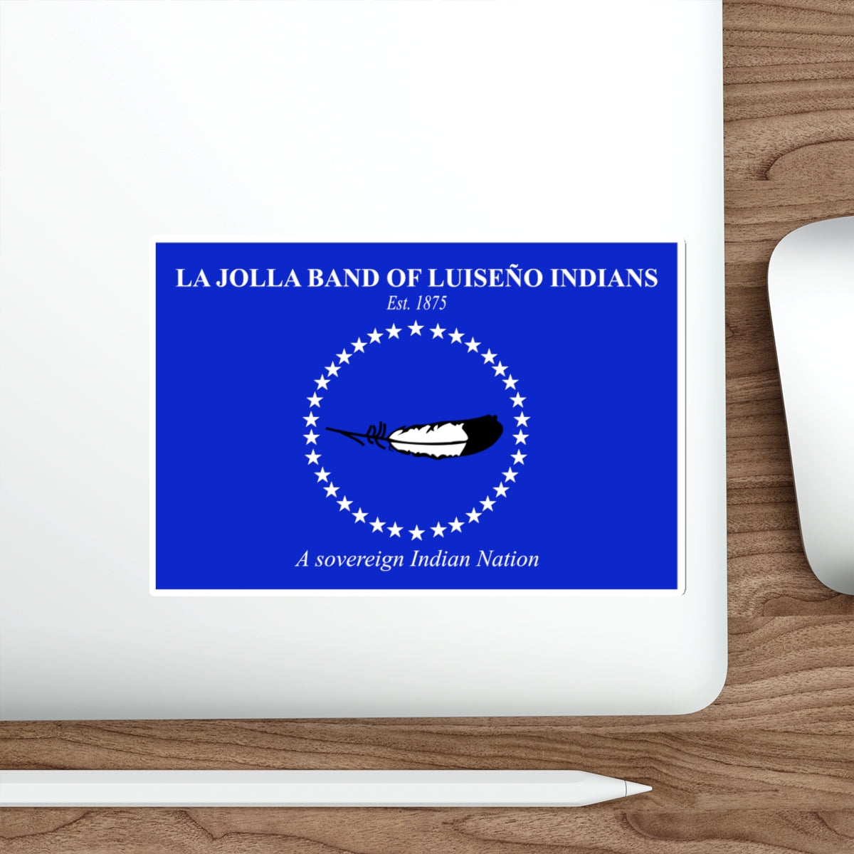 Flag of the La Jolla Band of Luiseño Indians STICKER Vinyl Die-Cut Decal-The Sticker Space