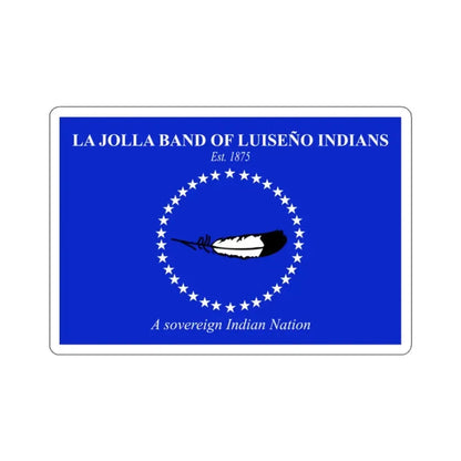 Flag of the La Jolla Band of Luiseño Indians STICKER Vinyl Die-Cut Decal 2 Inch - The Sticker Space