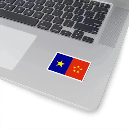 Flag of the Labour Party of Hong Kong (China) STICKER Vinyl Kiss-Cut Decal - The Sticker Space