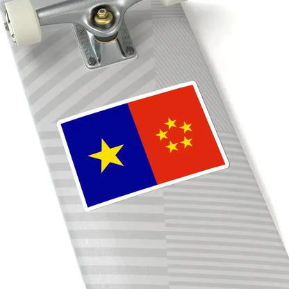 Flag of the Labour Party of Hong Kong (China) STICKER Vinyl Kiss-Cut Decal - The Sticker Space