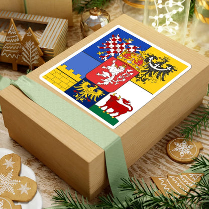 Flag of the lands of the Bohemian Crown (Czech Republic) (Coat of Arms) STICKER Vinyl Kiss-Cut Decal - The Sticker Space