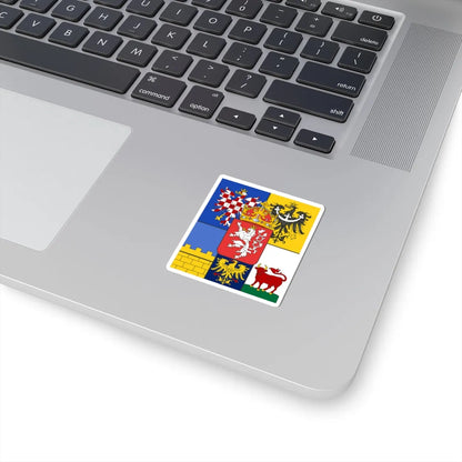 Flag of the lands of the Bohemian Crown (Czech Republic) (Coat of Arms) STICKER Vinyl Kiss-Cut Decal - The Sticker Space