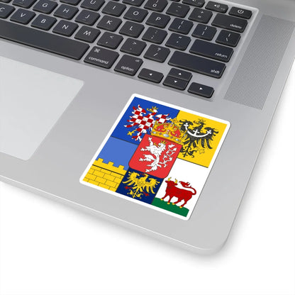 Flag of the lands of the Bohemian Crown (Czech Republic) (Coat of Arms) STICKER Vinyl Kiss-Cut Decal - The Sticker Space