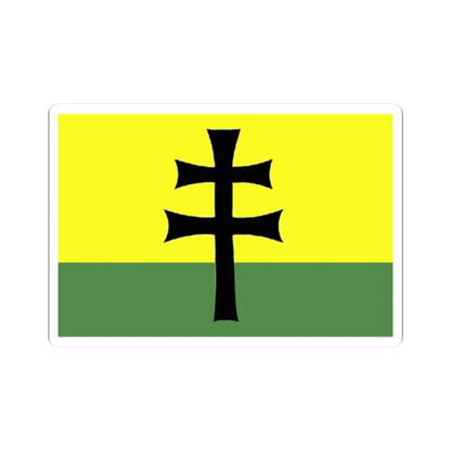 Flag of the Legion of Saint Stephen (Ukraine) STICKER Vinyl Kiss-Cut Decal 2 Inch White - The Sticker Space