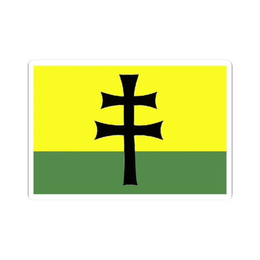 Flag of the Legion of Saint Stephen (Ukraine) STICKER Vinyl Kiss-Cut Decal 2 Inch White - The Sticker Space