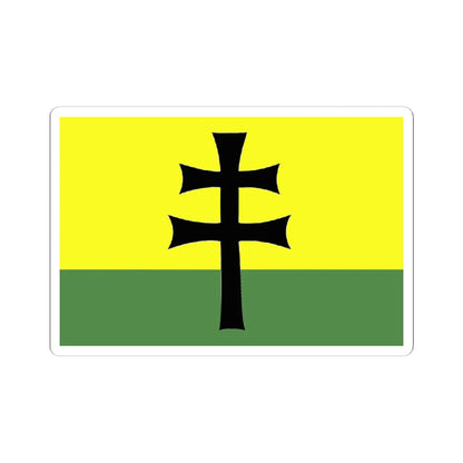 Flag of the Legion of Saint Stephen (Ukraine) STICKER Vinyl Kiss-Cut Decal 6 Inch White - The Sticker Space