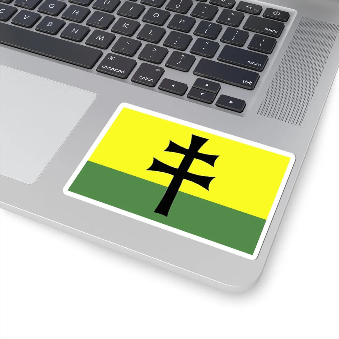 Flag of the Legion of Saint Stephen (Ukraine) STICKER Vinyl Kiss-Cut Decal - The Sticker Space