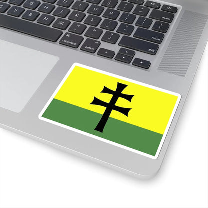 Flag of the Legion of Saint Stephen (Ukraine) STICKER Vinyl Kiss-Cut Decal - The Sticker Space