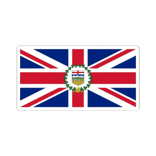 Flag of the Lieutenant-Governor of Alberta 1907-1981 (Canada) STICKER Vinyl Kiss-Cut Decal 2 Inch White - The Sticker Space