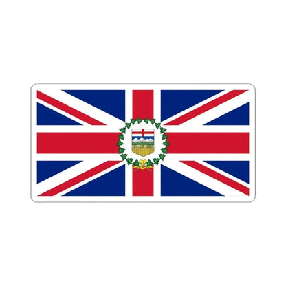 Flag of the Lieutenant-Governor of Alberta 1907-1981 (Canada) STICKER Vinyl Kiss-Cut Decal 3 Inch White - The Sticker Space