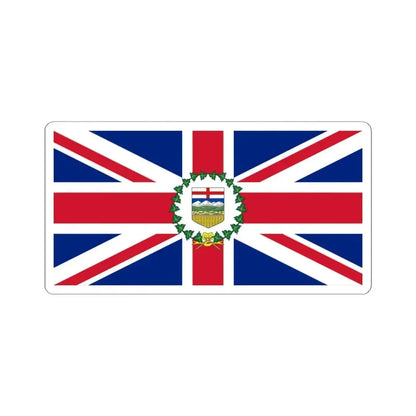 Flag of the Lieutenant-Governor of Alberta 1907-1981 (Canada) STICKER Vinyl Kiss-Cut Decal 4 Inch White - The Sticker Space