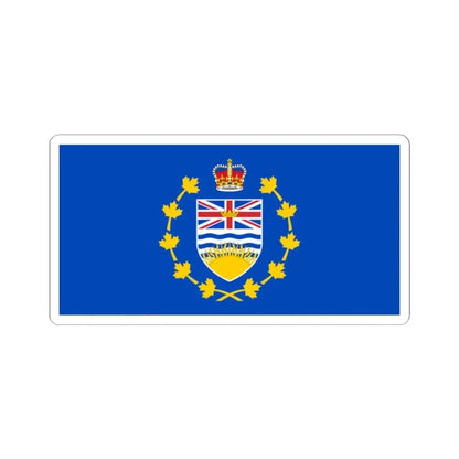 Flag of the Lieutenant-Governor of British Columbia (Canada) STICKER Vinyl Kiss-Cut Decal 2 Inch White - The Sticker Space