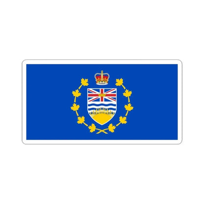 Flag of the Lieutenant-Governor of British Columbia (Canada) STICKER Vinyl Kiss-Cut Decal 3 Inch White - The Sticker Space