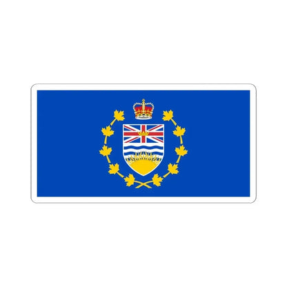 Flag of the Lieutenant-Governor of British Columbia (Canada) STICKER Vinyl Kiss-Cut Decal 4 Inch White - The Sticker Space