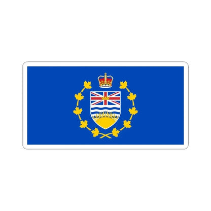 Flag of the Lieutenant-Governor of British Columbia (Canada) STICKER Vinyl Kiss-Cut Decal 6 Inch White - The Sticker Space