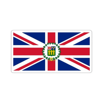 Flag of the Lieutenant-Governor of Manitoba 1870-1905 (Canada) STICKER Vinyl Kiss-Cut Decal 3 Inch White - The Sticker Space